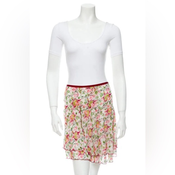 Diane Von Furstenberg Floral Skirt - Picture 1 of 4